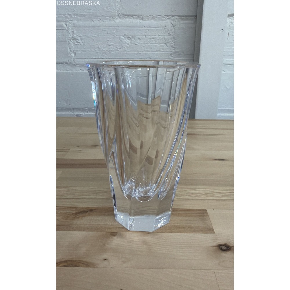 ORREFORS Sweden Residence Swirl Design Lead Crystal‎ Vase
